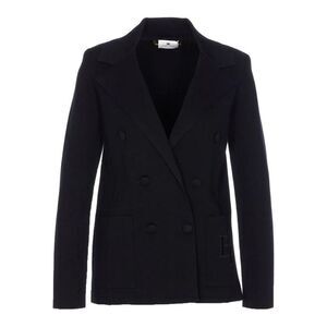 ELISABETTA FRANCHI Double-Breasted Blazer Women BLACK Coats & Jackets
